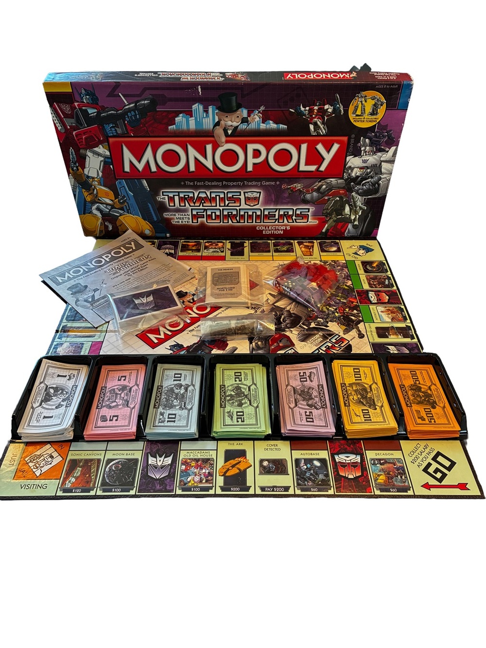 2007 Transformers Collector’s Edition Monopoly G1 Complete